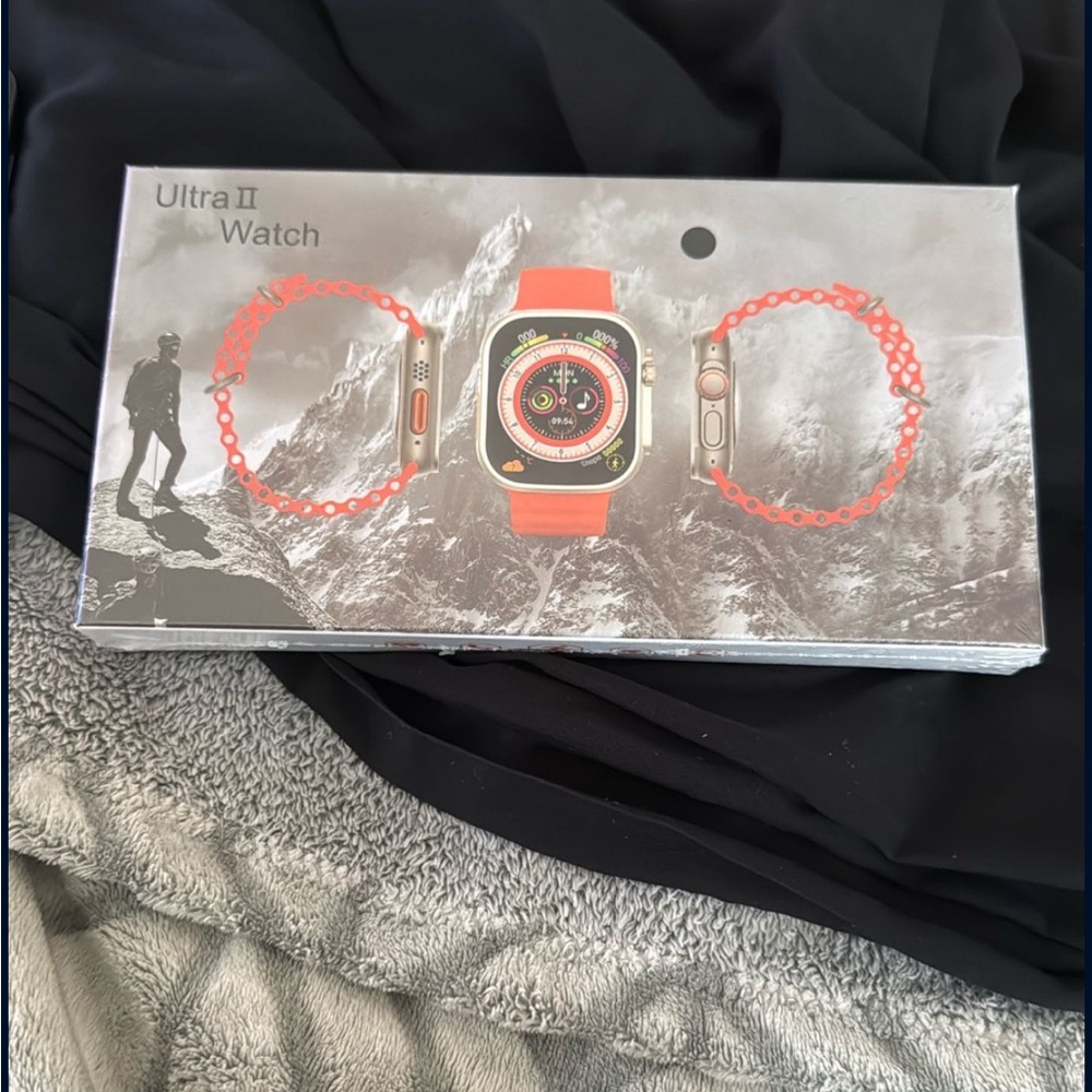 Smartwatch with Orange Sport Band